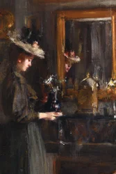 Femme dans un intérieur